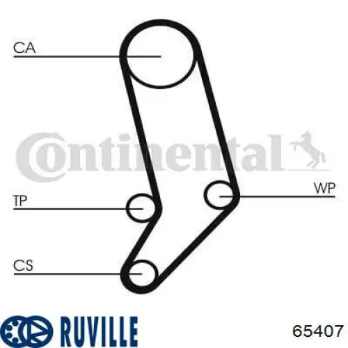 Помпа охлаждения Ruville 65407 цена, от 29.54 USD