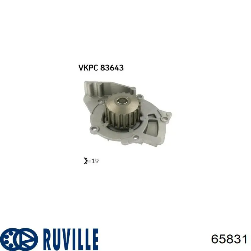 Купить 65831 Ruville Насос охлаждения
