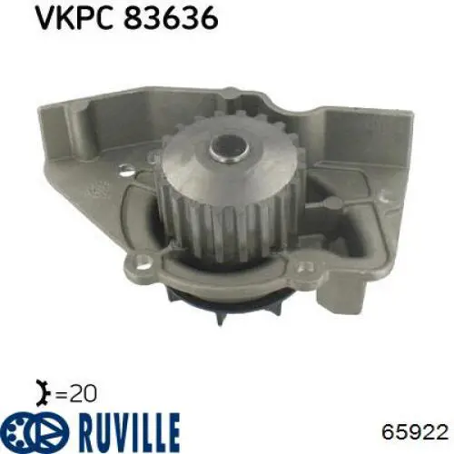 65922 Ruville Насос водяной