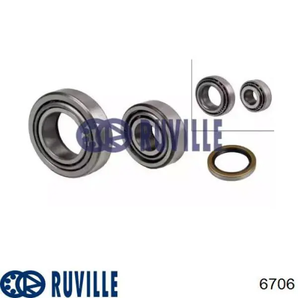 Подшипник ступицы 6706 Ruville