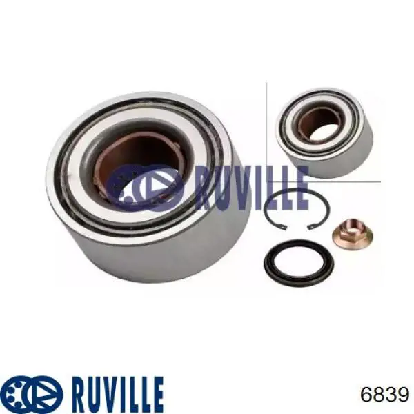 Подшипник ступицы 6839 Ruville