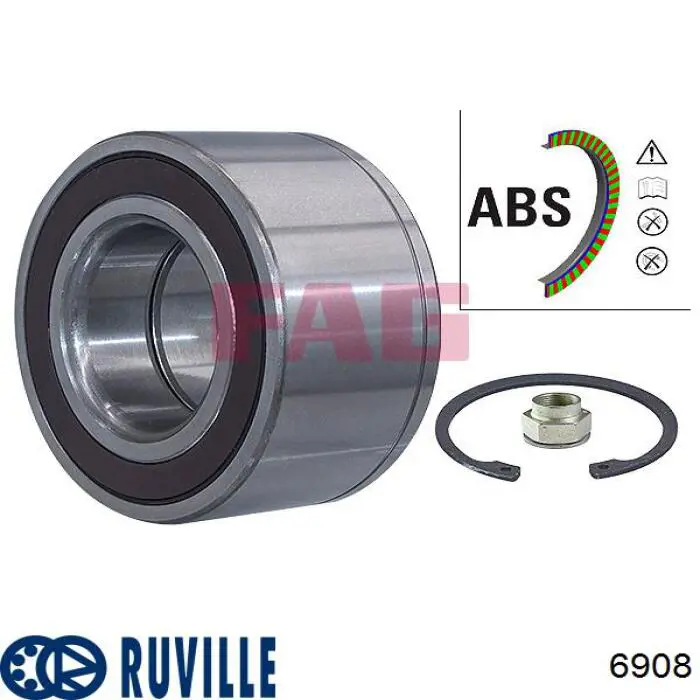 Подшипник ступицы 6908 Ruville