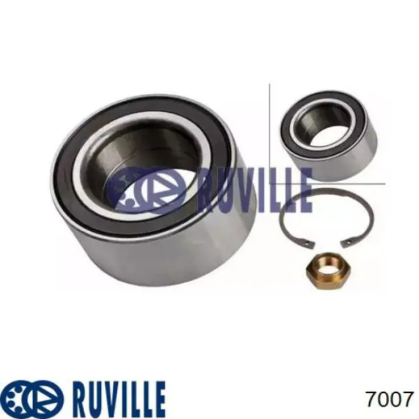 Подшипник ступицы 7007 Ruville