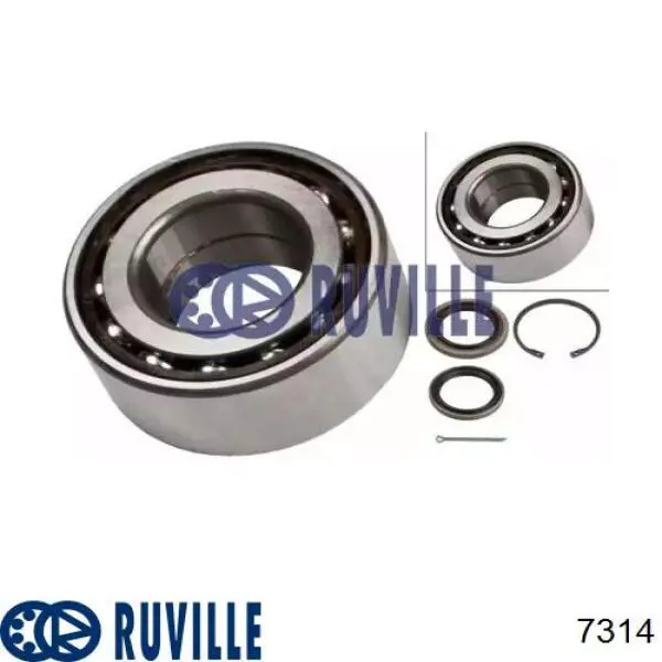 Подшипник ступицы 7314 Ruville