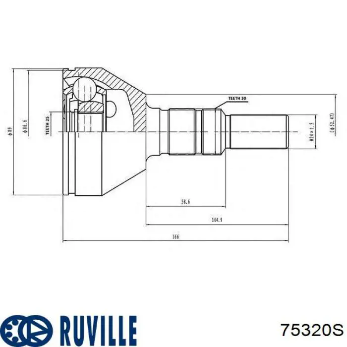 Граната колесная Ruville 75320S цена, от 38.08 USD