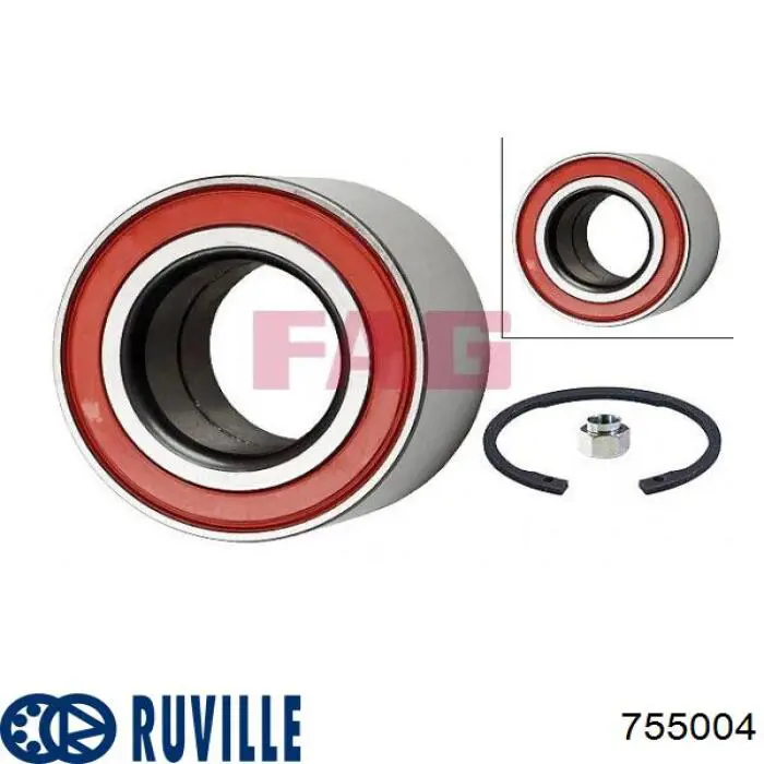 Пыльник шарнира угловых скоростей внутренний задний Ruville 755004 цена, от 10.01 USD