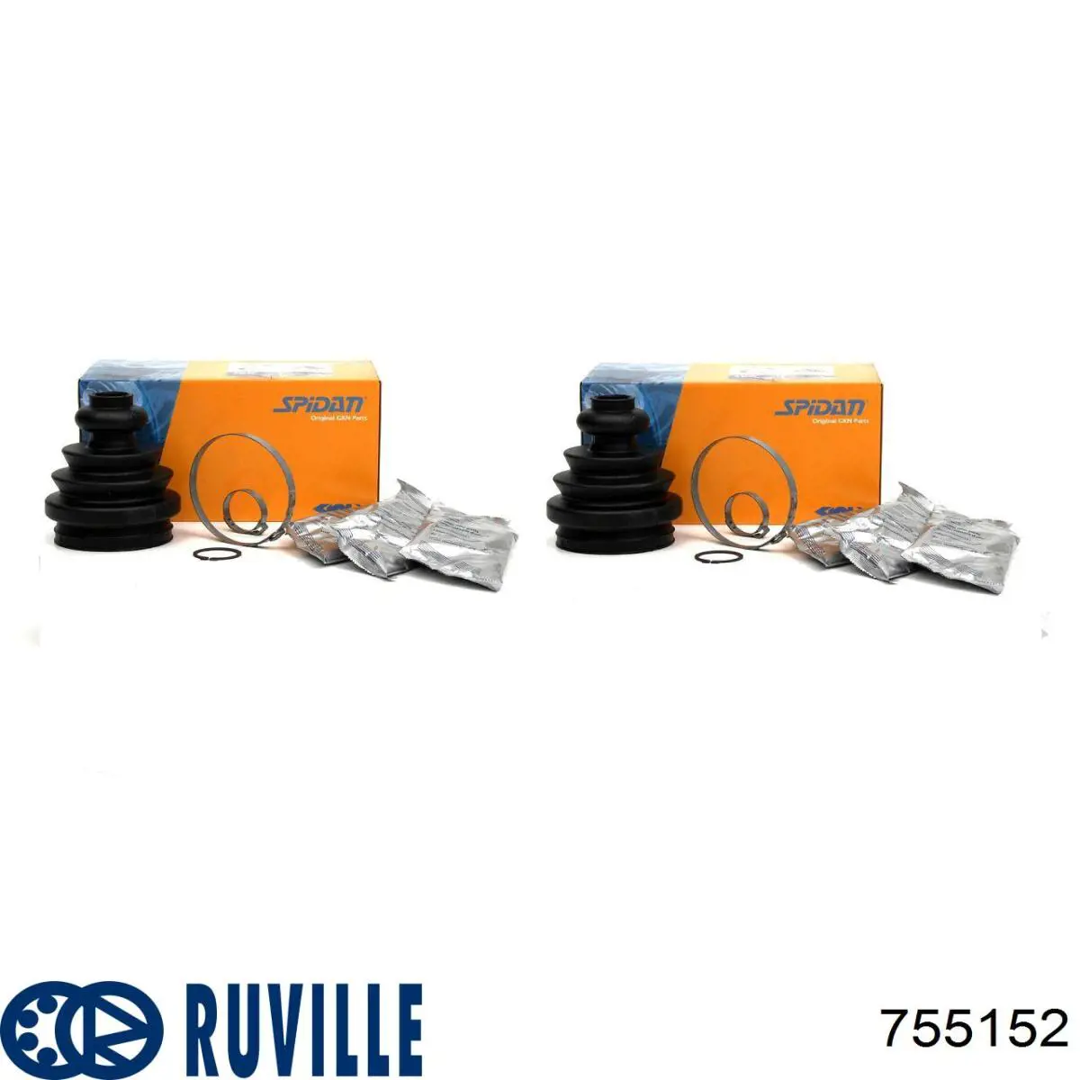 Пыльник шарнира угловых скоростей внутренний передний Ruville 755152 цена, от 6.82 USD