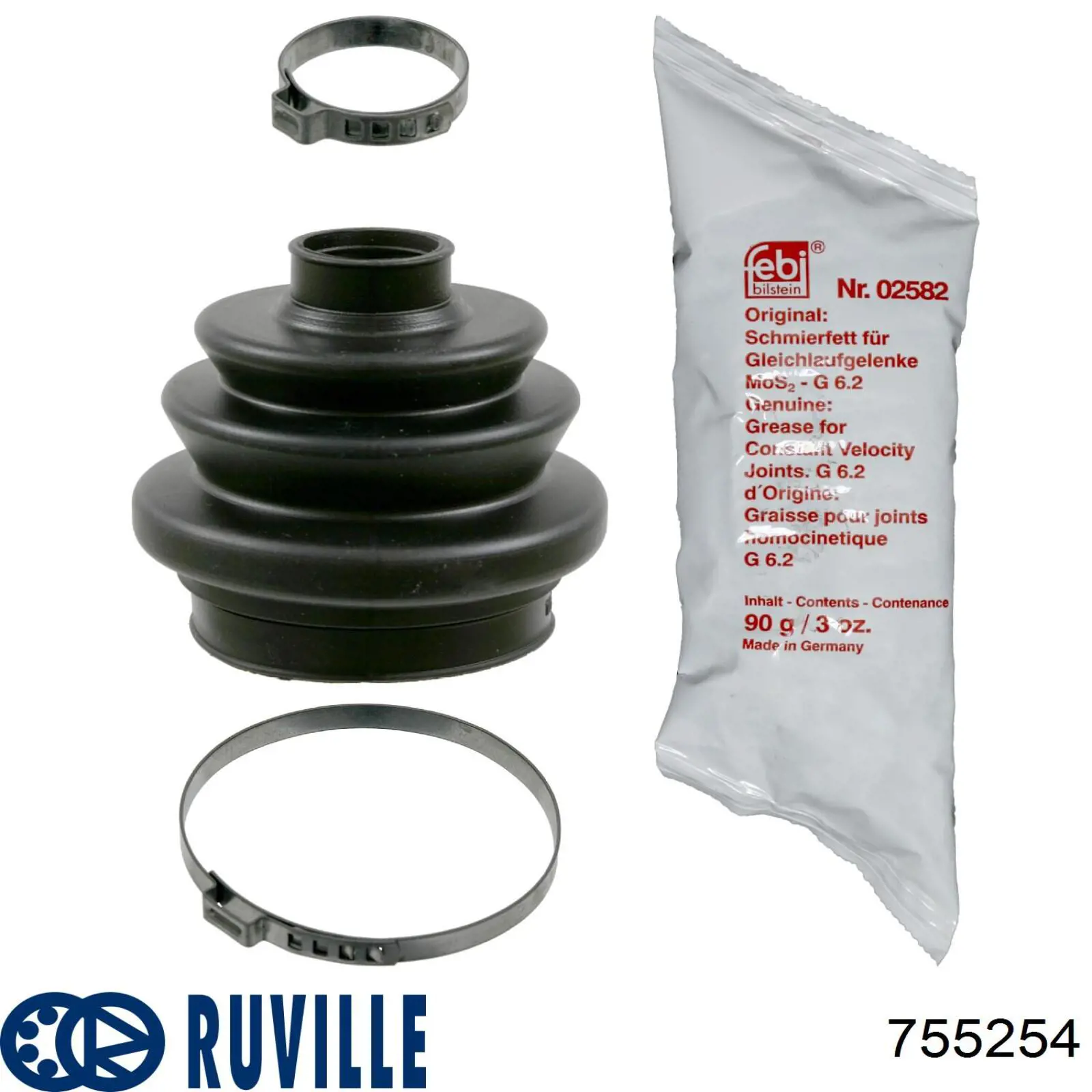 755254 Ruville Пыльник шарнира угловых скоростей наружный задний