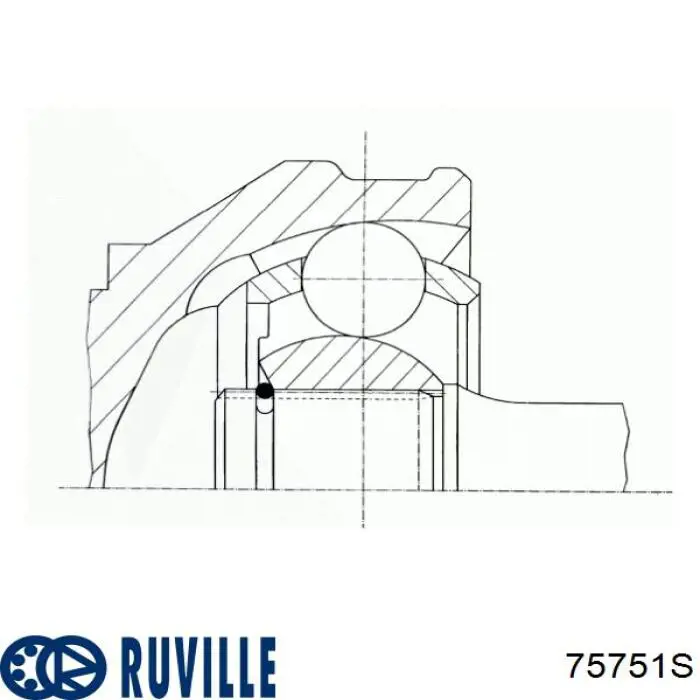 Купить 75751S Ruville ШРУС внутренний