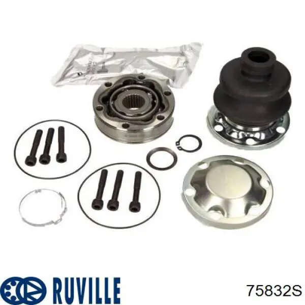 Шарнир угловых скоростей внутренний передний Ruville 75832S цена, от 30.53 USD