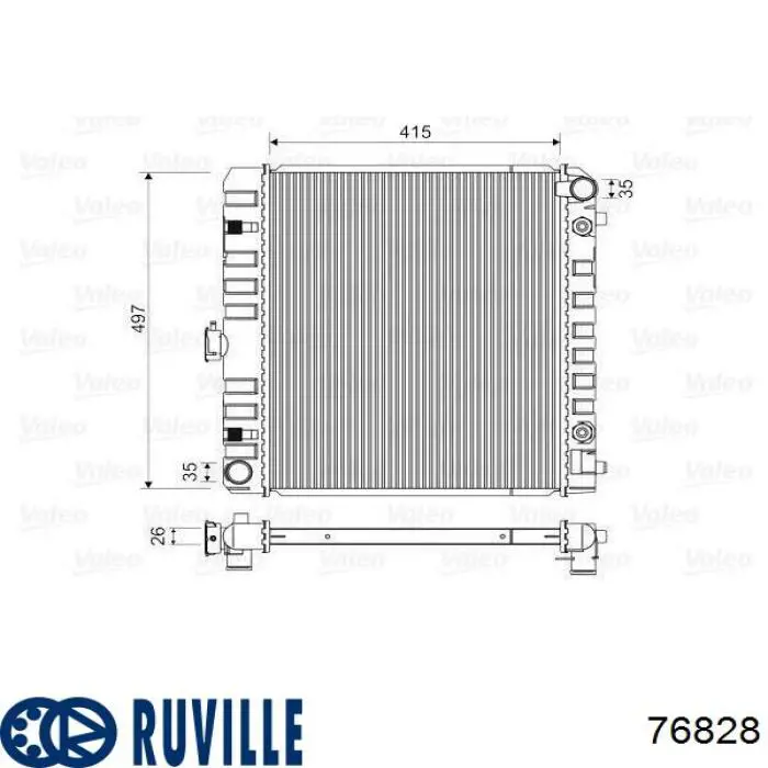 ШРУС наружный передний 76828 Ruville