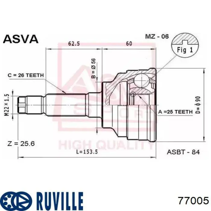 Купить 77005 Ruville Внешняя граната