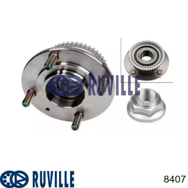 Подшипник ступицы задней RUVILLE 8407