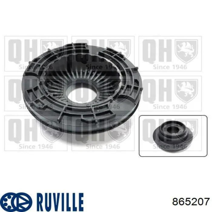 Подшипник опорный амортизатора, переднего Ruville 865207 цена, от 10.95 USD