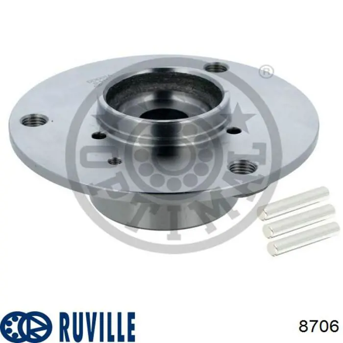 Купить 8706 Ruville Ступица переднего колеса