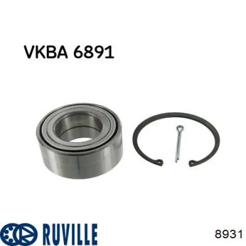 8931 Ruville Подшипник ступицы передней