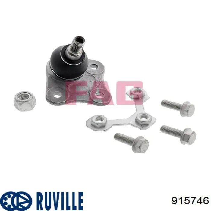 Нижняя левая шаровая опора Ruville 915746 цена, от 8.50 USD