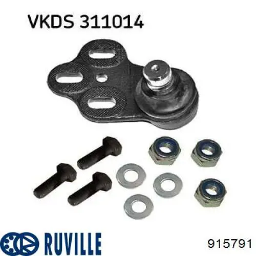 Шаровая опора правая нижняя  Ruville 915791