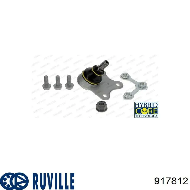 Нижняя левая шаровая опора Ruville 917812 цена, от 8.21 USD
