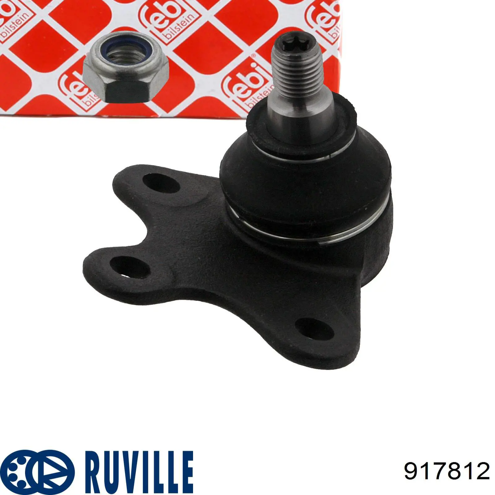 Нижняя левая шаровая опора Ruville 917812 цена, от 8.21 USD