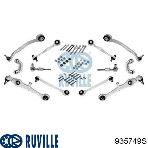 Комплект рычагов передней подвески RUVILLE 935749S