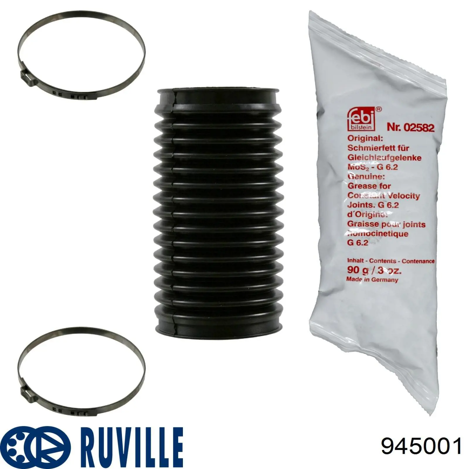 Пыльник рулевого механизма (рейки) правый Ruville 945001 цена, от 4.19 USD