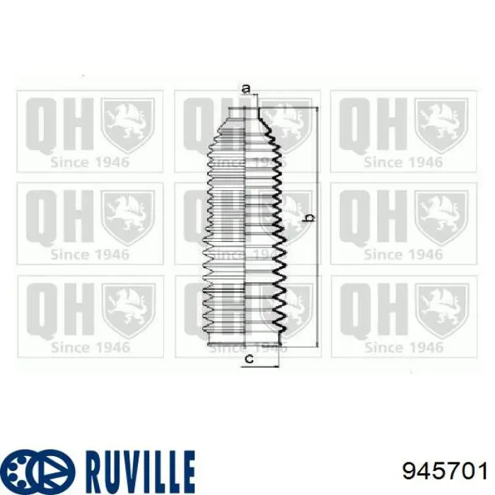 Купить 945701 Ruville Пыльник рулевого механизма (рейки) правый