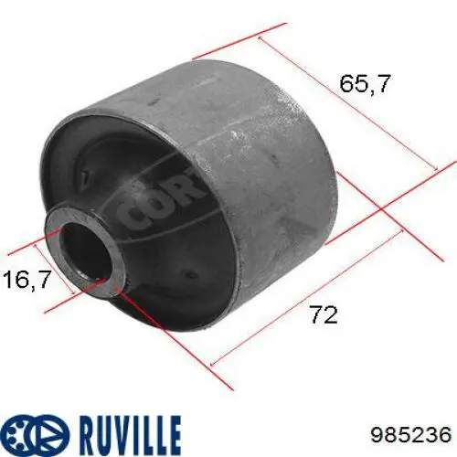 Сайлентблок передней подвески Ruville 985236 цена, от 7.53 USD