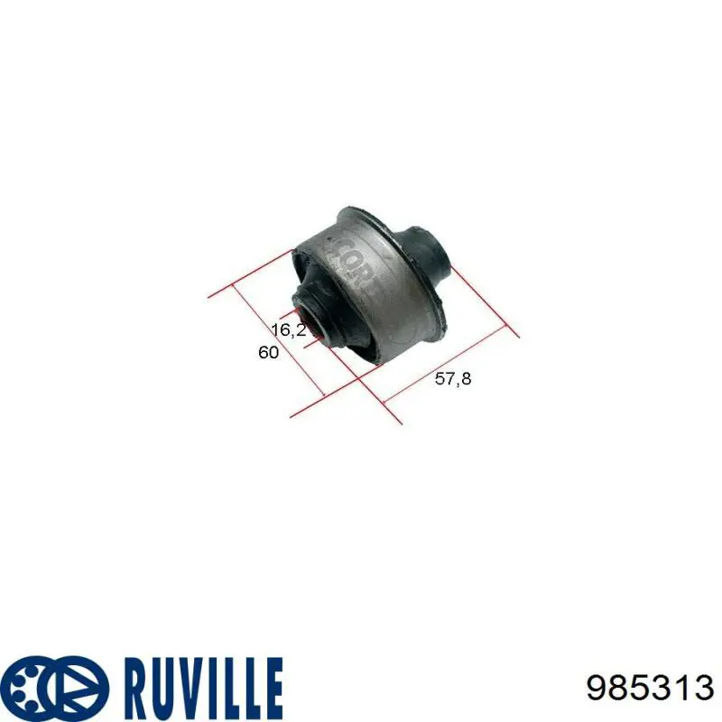 Сайлентблок передней подвески Ruville 985313 цена, от 4.51 USD