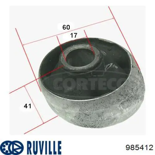 Сайлентблок передней подвески Ruville 985412 цена, от 2.96 USD