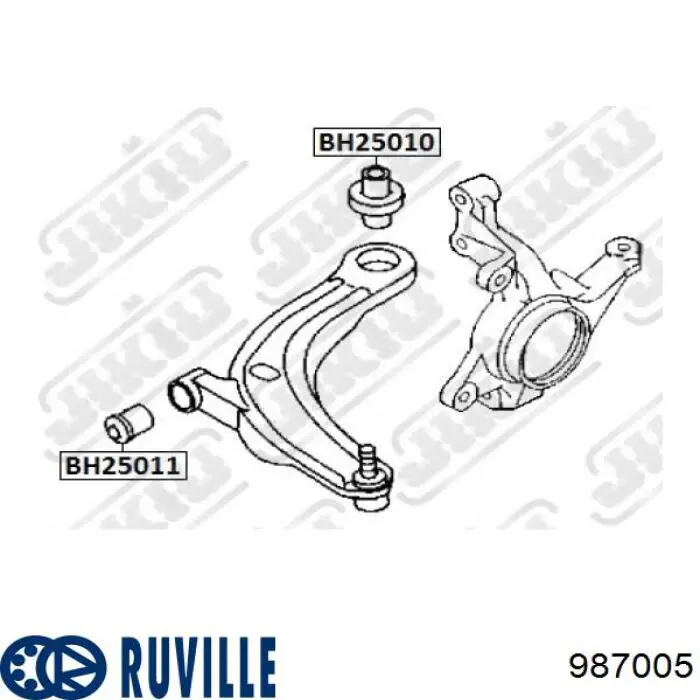Купить 987005 Ruville Сайлентблок нижний передней подвески