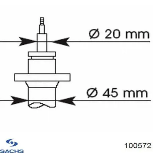 Стойка амортизатора передняя Sachs 100572 цена, от 42.99 USD