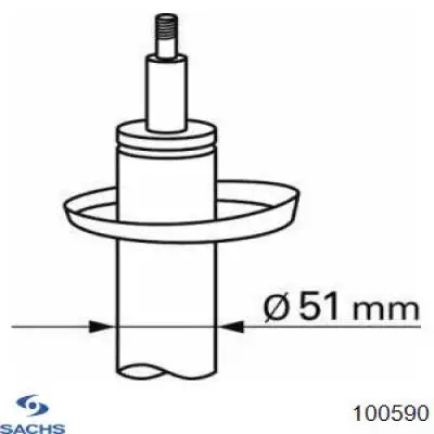 100590 Sachs Стойка передняя