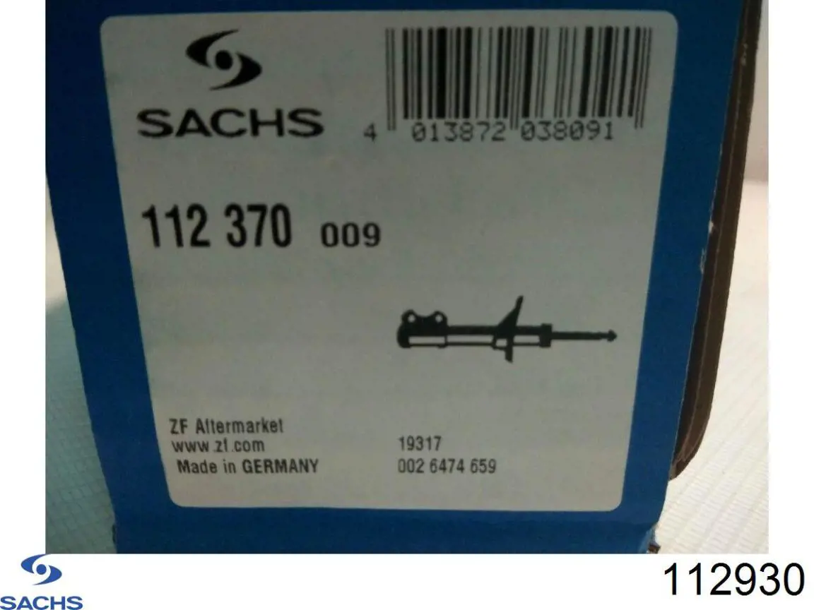 Стойка амортизатора передняя Sachs 112930 цена, от 35.56 USD