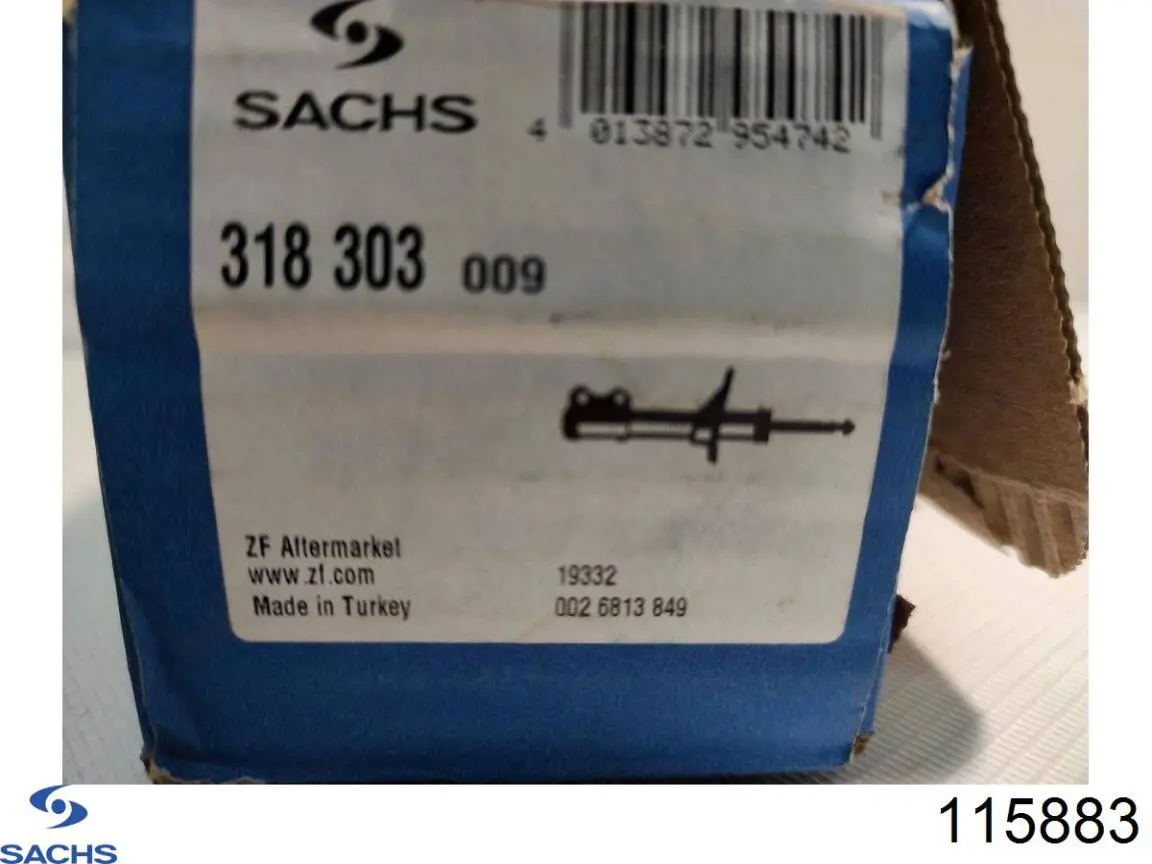 Стойка амортизатора передняя Sachs 115883 цена, от 50.87 USD
