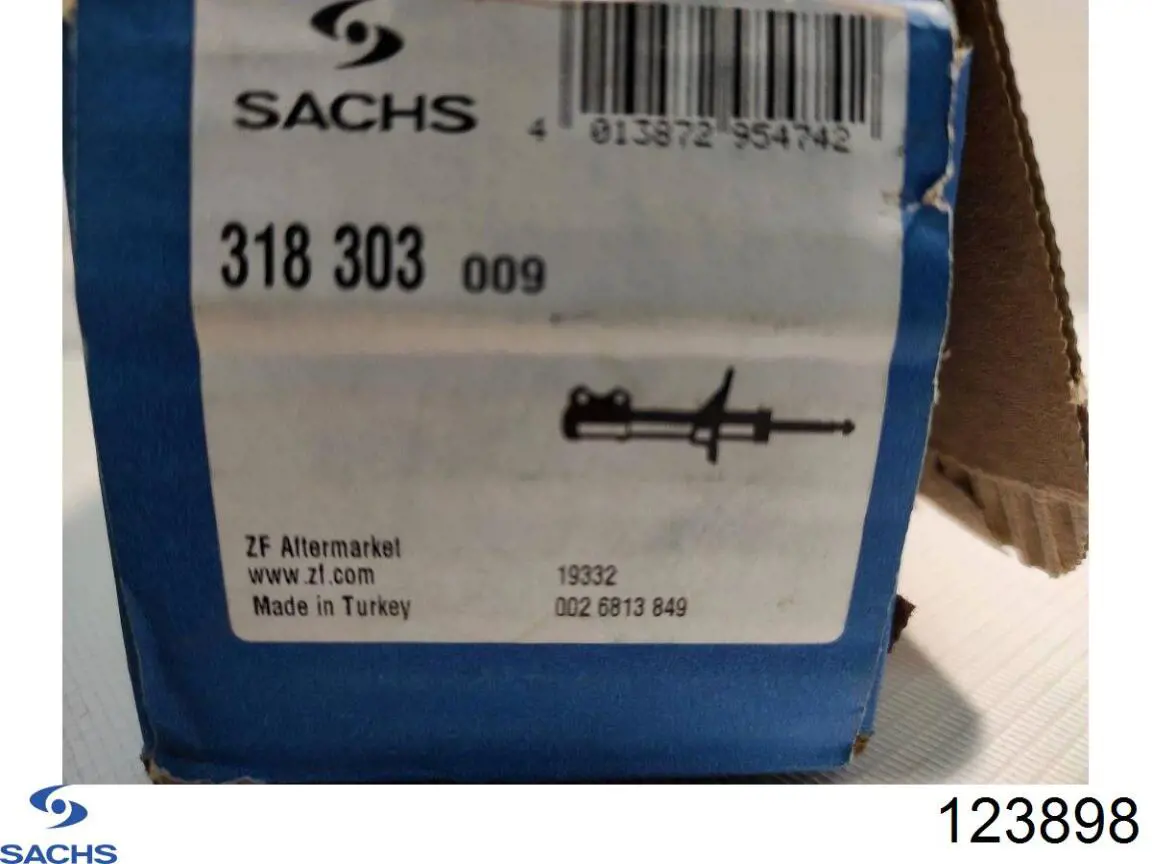 Купить 123898 Sachs Амортизатор передней подвески