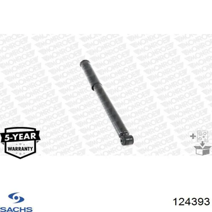Задний амортизатор Sachs 124393