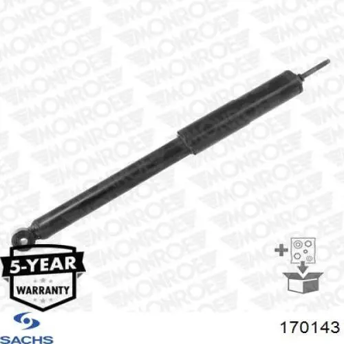 Amortiguador trasero 170143 Sachs