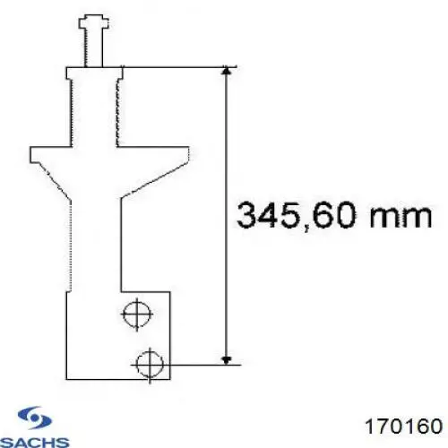 Амортизаторы передние Sachs 170160