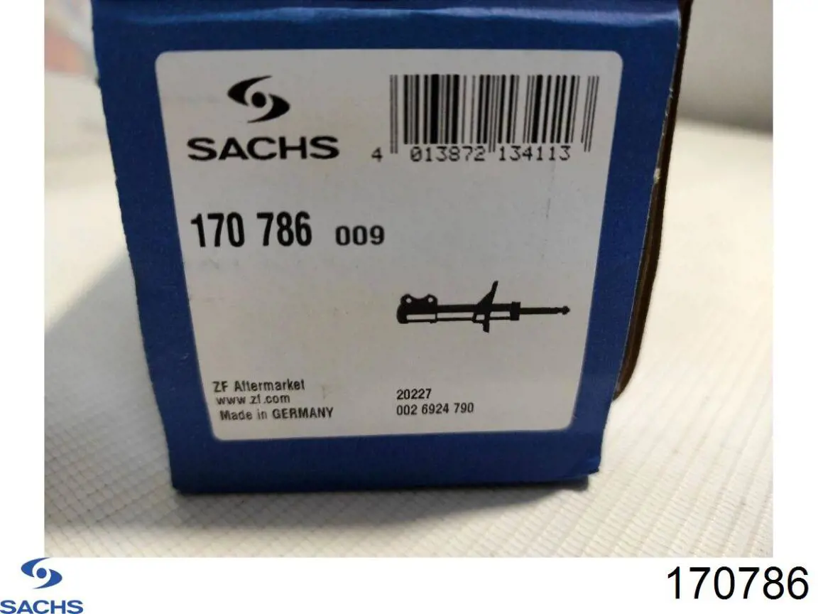 Купить 170786 Sachs Амортизатор задней подвески