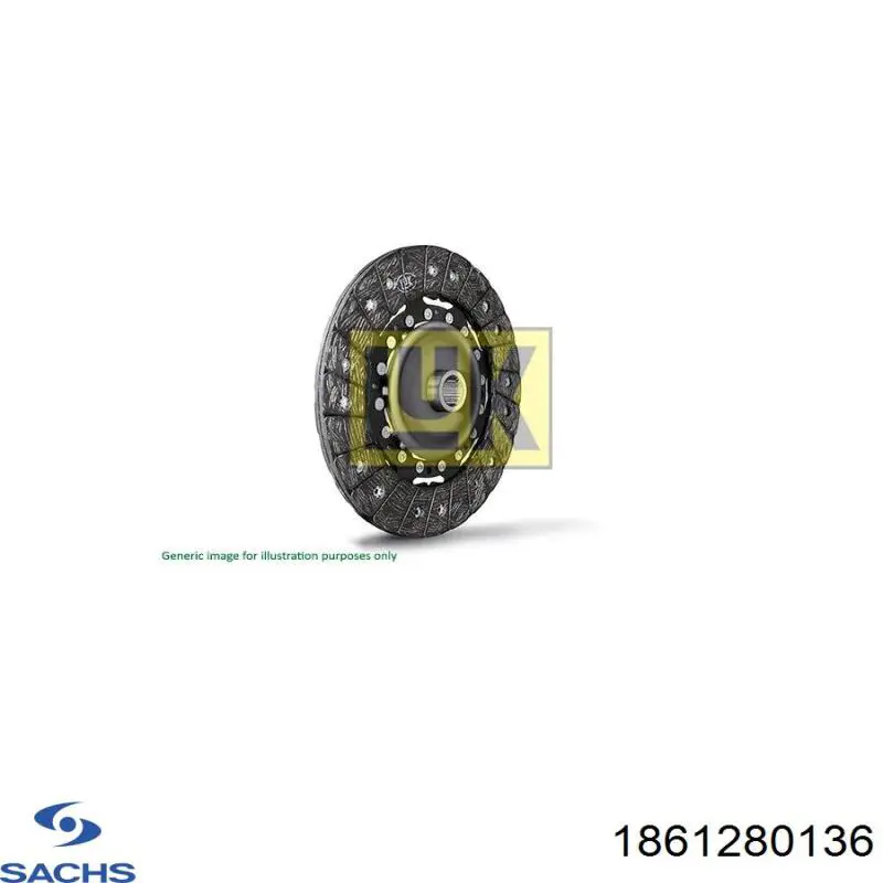 Купить 1861280136 Sachs Диск сцепления