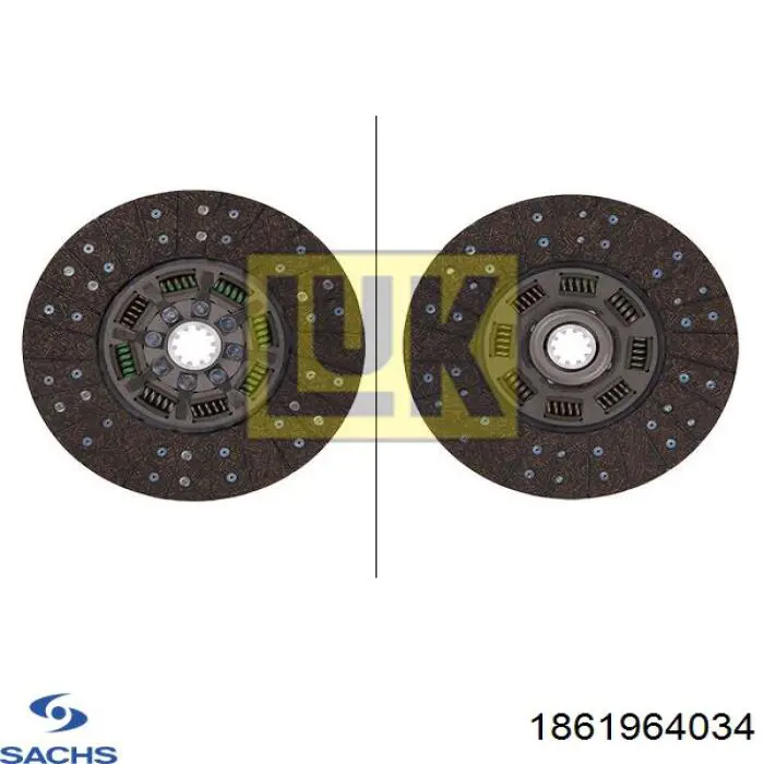1861964034 Sachs диск сцепления