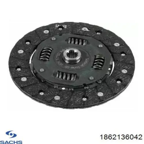 Диск сцепления 1862136042 Sachs