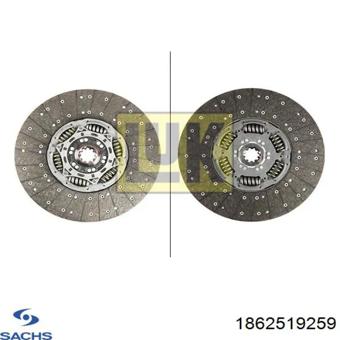 Диск сцепления Sachs 1862519259 цена, от 401.28 USD