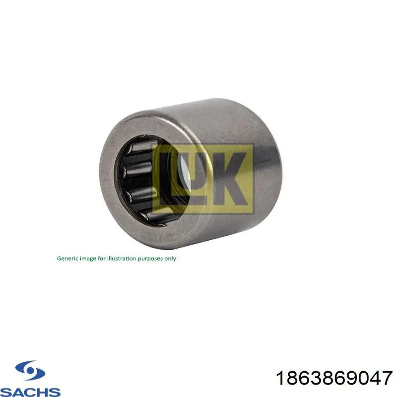 Купить 1863869047 Sachs Опорный подшипник первичного вала КПП (центрирующий подшипник маховика)