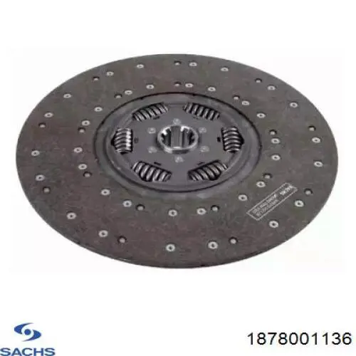 Диск сцепления SACHS 1878001136 Диск сцепления SACHS 1878001136