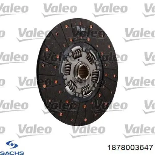 Диск сцепления 1878003647 Sachs