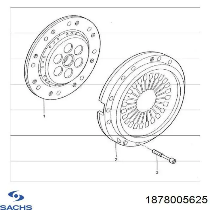 Купить 1878005625 Sachs Диск сцепления