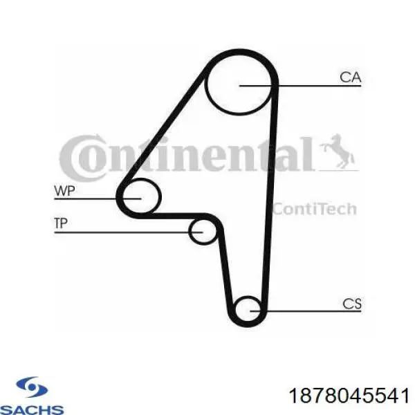 Диск сцепления 1878045541 Sachs
