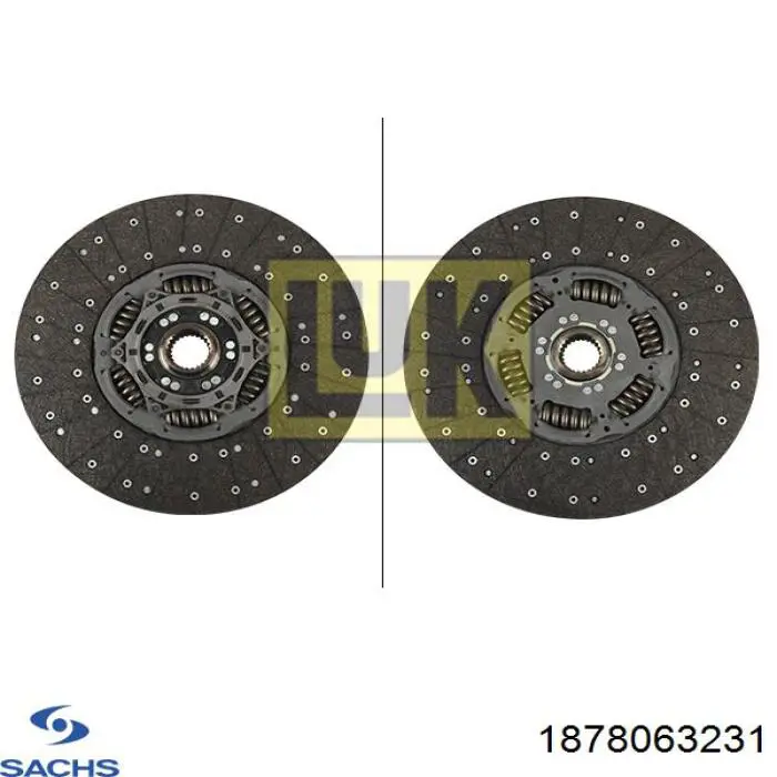 Купить 1878063231 Sachs Диск сцепления